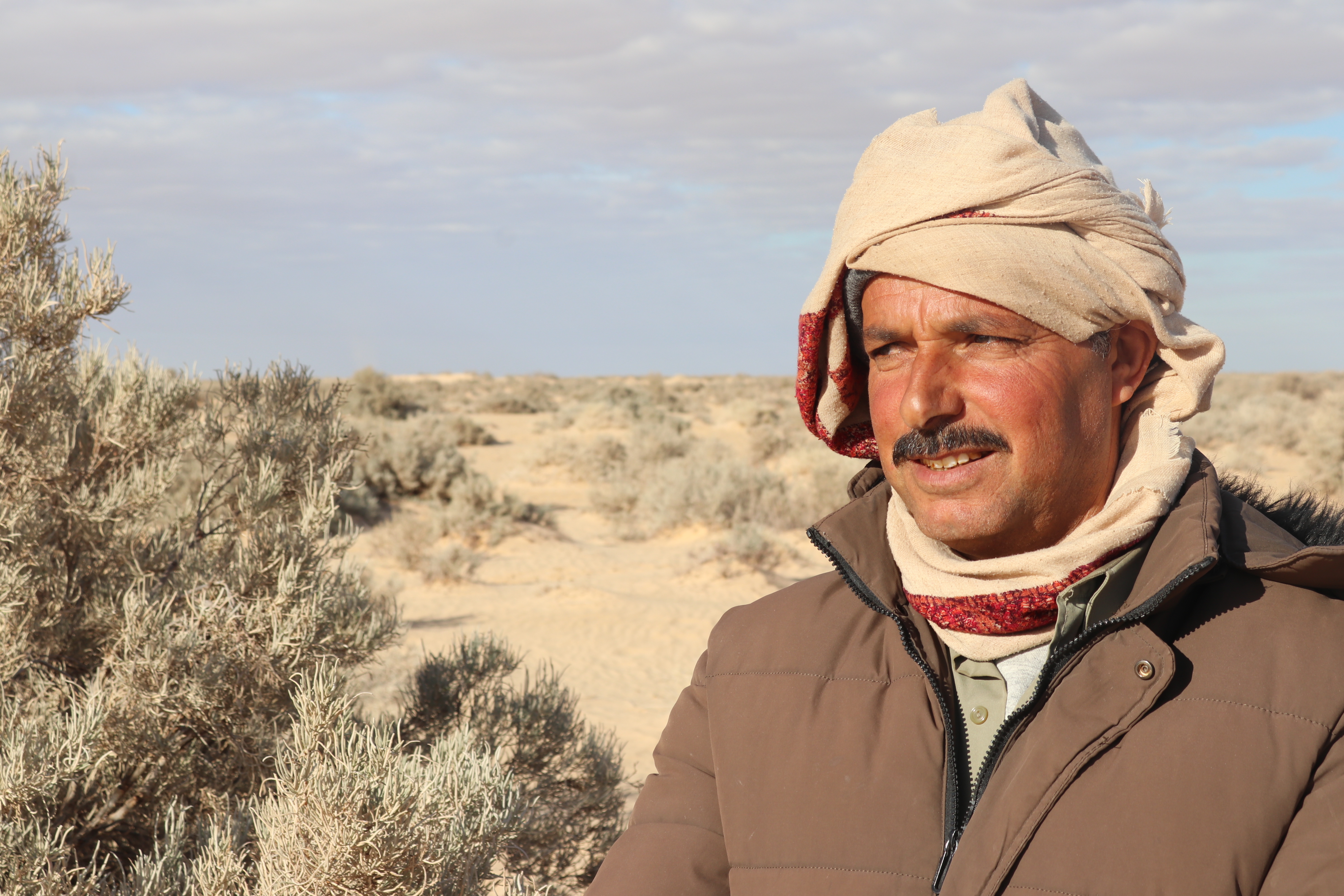 Amara B.S. is a pastoralist in Kebili/Southern Tunisia. For him and his peers, pastoralism in his home village is a way of life (Photo: Zied Idoudi/ICARDA)