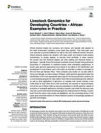 Livestock Genomics for Developing Countries – African Examples in Practice