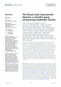 The African Goat Improvement Network: a scientific group empowering smallholder farmers