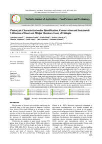 Phenotypic Characterization for Identification, Conservation and Sustainable  Utilization of Boset and Minjar Shenkora Goats of Ethiopia