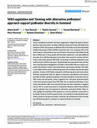 Wild vegetation and ‘farming with alternative pollinators’ approach support pollinator diversity in farmland
