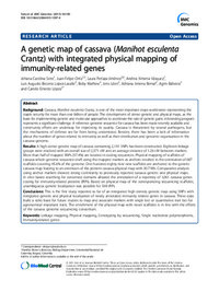 A genetic map of cassava (Manihot esculenta Crantz) with integrated physical mapping of immunity-related genes