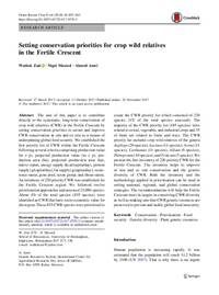 Setting conservation priorities for crop wild relatives in the Fertile Crescent