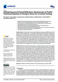 Optimizing near Infrared Reflectance Spectroscopy to Predict Nutritional Quality of Chickpea Straw for Livestock Feeding