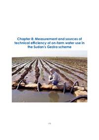 Measurement and sources of technical eficiency of on-farm water use in the Sudan’s Gezira scheme