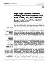 Exploring Chickpea Germplasm Diversity for Broadening the Genetic Base Utilizing Genomic Resourses