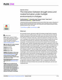 The interaction between drought stress and nodule formation under multiple environments in chickpea