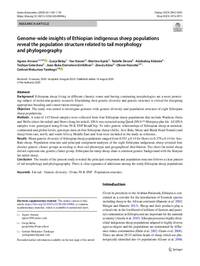 Genome‑wide insights of Ethiopian indigenous sheep populations reveal the population structure related to tail morphology and phylogeography