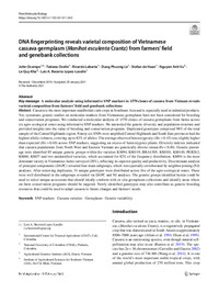 DNA fingerprinting reveals varietal composition of Vietnamese cassava germplasm (Manihot esculenta Crantz) from farmers’ field and genebank collections