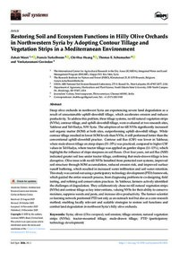 Restoring Soil and Ecosystem Functions in Hilly Olive Orchards in Northwestern Syria by Adopting Contour Tillage and Vegetation Strips in a Mediterranean Environment