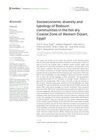 Socioeconomic diversity and typology of Bedouin communities in the hot dry Coastal Zone of Western Desert, Egypt