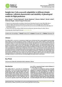 Insights Into Cydia pomonella adaptability to different climatic conditions: voltinism characteristics and suitability of phenological models for flight predictions