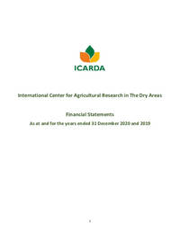 ICARDA 2020 Financial Statement
