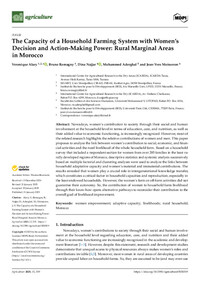 The Capacity of a Household Farming System with Women’s Decision and Action-Making Power: Rural Marginal Areas in Morocco