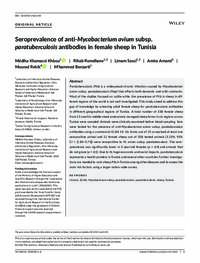 Seroprevalence of anti‐Mycobacterium avium subsp. paratuberculosis antibodies in female sheep in Tunisia