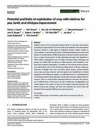 Potential and limits of exploitation of crop wild relatives for pea, lentil, and chickpea improvement