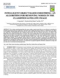 INTELLIGENT OBJECT BASED SMOOTHING: AN ALGORITHM FOR REMOVING NOISES IN THE CLASSIFIED SATELLITE IMAGE