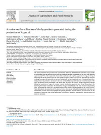 A review on the utilization of the by-products generated during the production of Argan oil