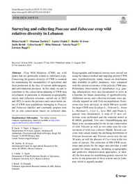 Surveying and collecting Poaceae and Fabaceae crop wild relatives diversity in Lebanon