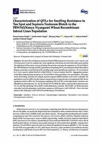 Characterization of QTLs for Seedling Resistance to Tan Spot and Septoria Nodorum Blotch in the PBW343/Kenya Nyangumi Wheat Recombinant Inbred Lines Population