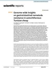 Genome-wide insights on gastrointestinal nematode resistance in autochthonous Tunisian sheep