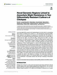Novel Genomic Regions Linked to Ascochyta Blight Resistance in Two Differentially Resistant Cultivars of Chickpea