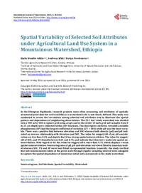 Spatial Variability of Selected Soil Attributes under Agricultural Land Use System in a Mountainous Watershed, Ethiopia
