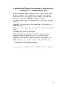 A radiation hybrid map of chromosome 1D reveals synteny conservation at a wheat speciation locus