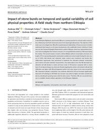 Impact of stone bunds on temporal and spatial variability of soil physical properties: a field study from northern Ethiopia