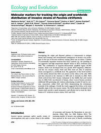 Molecular markers for tracking the origin and worldwide distribution of invasive strains of Puccinia striiformis