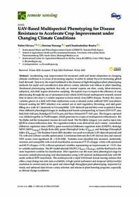 UAV-Based Multispectral Phenotyping for Disease Resistance to Accelerate Crop Improvement under Changing Climate Conditions