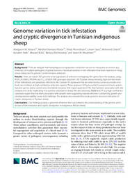 Genome variation in tick infestation and cryptic divergence in Tunisian indigenous sheep
