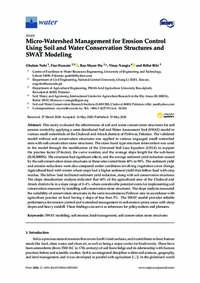 Micro-Watershed Management for Erosion Control Using Soil and Water Conservation Structures and SWAT Modeling