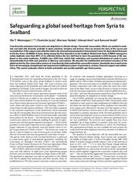 Safeguarding a global seed heritage from Syria to Svalbard