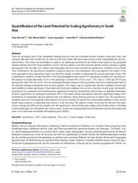 Quantification of the Land Potential for Scaling Agroforestry in South Asia