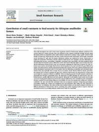 Contribution of small ruminants to food security for Ethiopian smallholder farmers