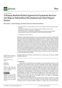 A Human Machine Hybrid Approach for Systematic Reviews and Maps in International Development and Social Impact Sectors