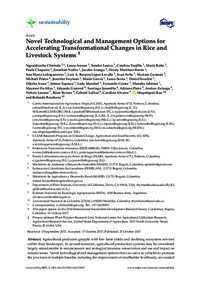 Novel Technological and Management Options for Accelerating Transformational Changes in Rice and Livestock Systems