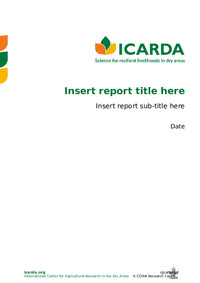 Conference Paper, Donor Report, Internal Meeting Report