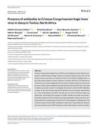 Presence of antibodies to Crimean Congo haemorrhagic fever virus in sheep in Tunisia, North Africa