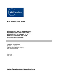 Agriculture Water Management, Food Security, and Sustainable Agriculture in the People’s Republic of China and India under Climate Change