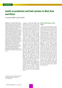 Lentils in production and food systems in West Asia and Africa