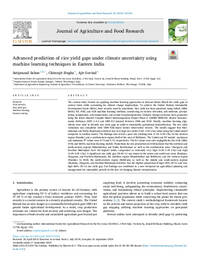 Advanced prediction of rice yield gaps under climate uncertainty using machine learning techniques in Eastern India