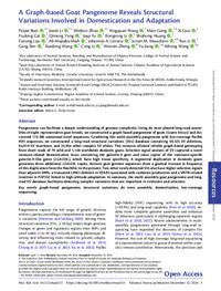 A Graph-based Goat Pangenome Reveals Structural Variations Involved in Domestication and Adaptation 