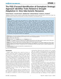 The FIGS (Focused Identification of Germplasm Strategy) Approach Identifies Traits Related to Drought Adaptation in Vicia faba Genetic Resources