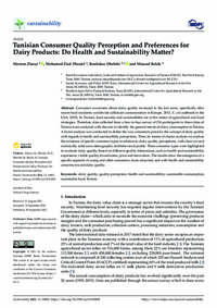 Tunisian Consumer Quality Perception and Preferences for Dairy Products: Do Health and Sustainability Matter?