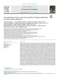 Local and regional climate trends and variabilities in Ethiopia: Implications for climate change adaptations