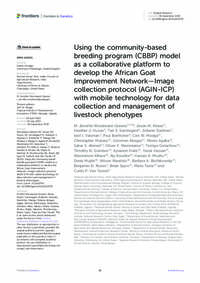 Using the community-based breeding program (CBBP) model as a collaborative platform to develop the African Goat Improvement Network—Image collection protocol (AGIN-ICP) with mobile technology for data collection and management of livestock phenotypes