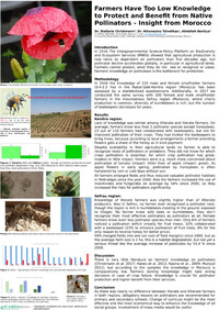 Farmers Have Too Low Knowledge to Protect and Benefit from Native Pollinators – Insight from Morocco 
