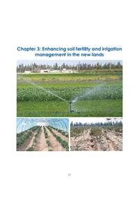 Enhancing soil fertility and irrigation management in the new lands